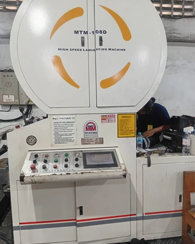 On-site selective plating mesin laminating.